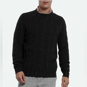 Grayers Albert Roll Neck Knit Sweater Charcoal , size Medium